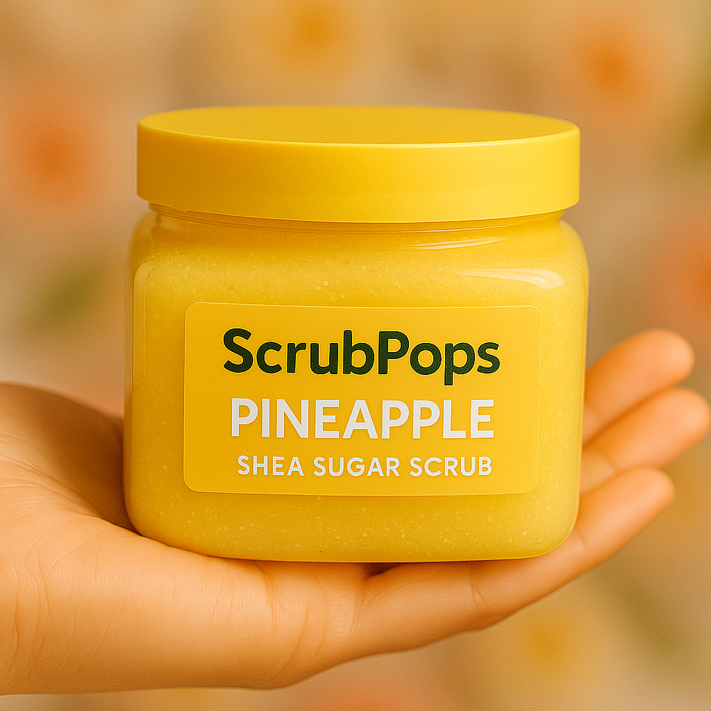 ScrubPops Pineapple Shea Sugar Scrub – 610g