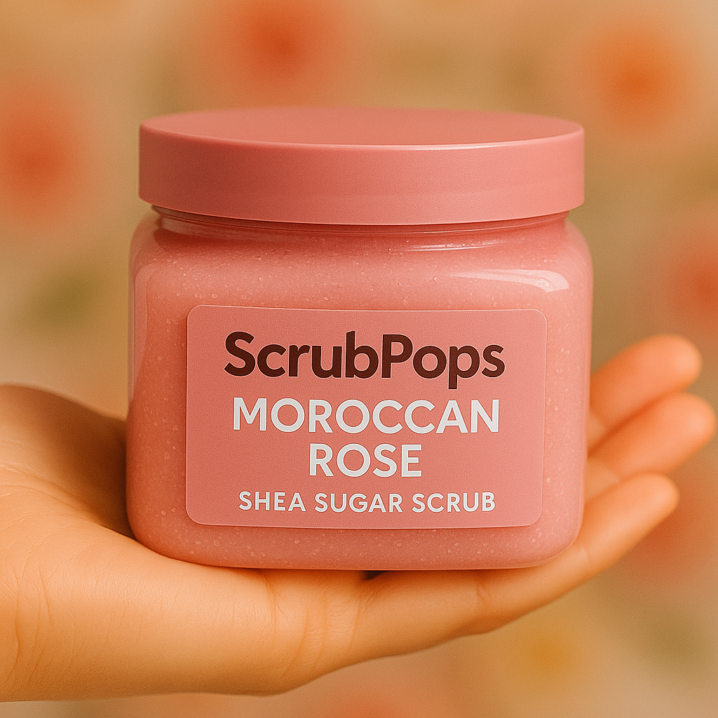 ScrubPops Moroccan Rose Shea Sugar Scrub – 610g