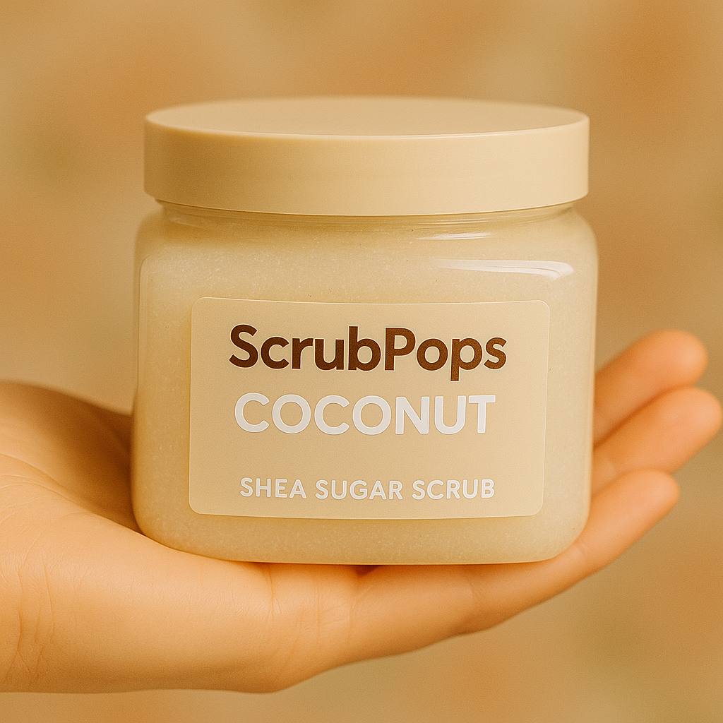 ScrubPops Coconut Shea Sugar Scrub – 610g